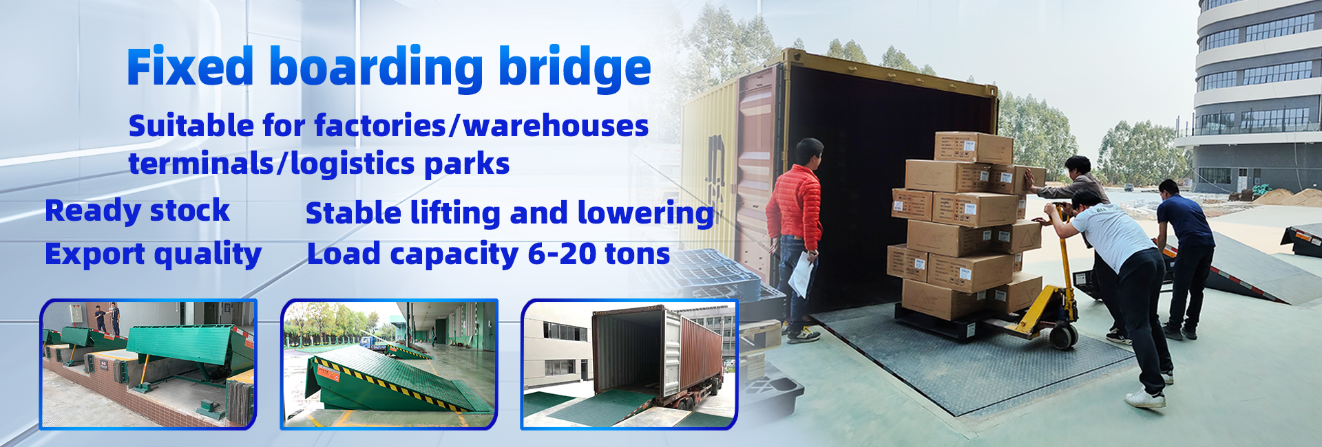 Fixed unloading platform